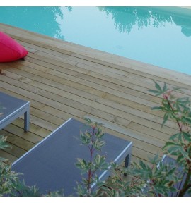 Kit terrasse 50m² en pin lisse