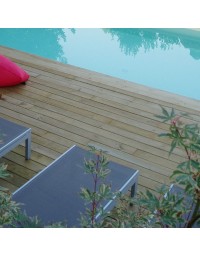 Kit terrasse bois 50m² en pin lisse traité Classe 4