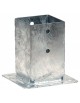 Pied de poteau bois carré 9x9 cm sur platine PPJBT090 Simpson