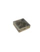 Chapeau de poteau zingué 7x7 cm pour palissade bois
