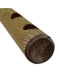 Rondin bois 2 perçages 14x150 cm pour clôture normande