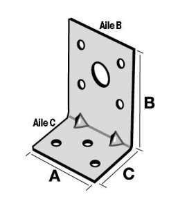 Equerre d'assemblage 40x50x30 mm EA534/2