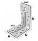 Equerre renforcée 65x90x90 mm - E2/2,5/7090