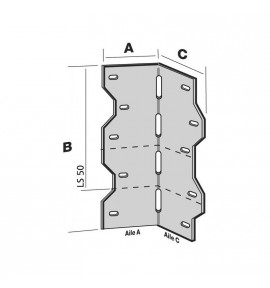 Equerre à angle ajustable LS50