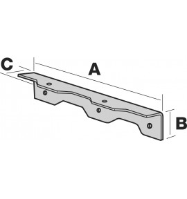 Equerre cornière pour marche d'escalier