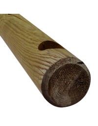 Rondin bois percé 14x200 cm pour clôture normande