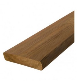 Lame pin du nord marron 3,00m 145x27 mm lisse 4 faces