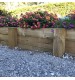 Poteau bois 1000x15x15 mm pour mur de soutènement